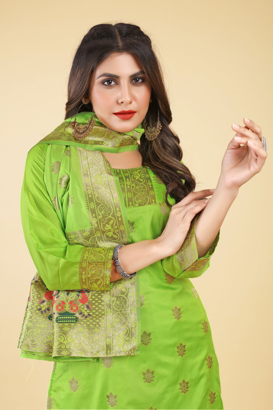 Hina Paithani Suits Silk Dress Material Catalog